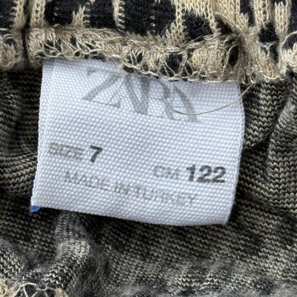 Zara Leopard Ribbed Matching Animal Print Set Size 7 - Picture 9 of 10